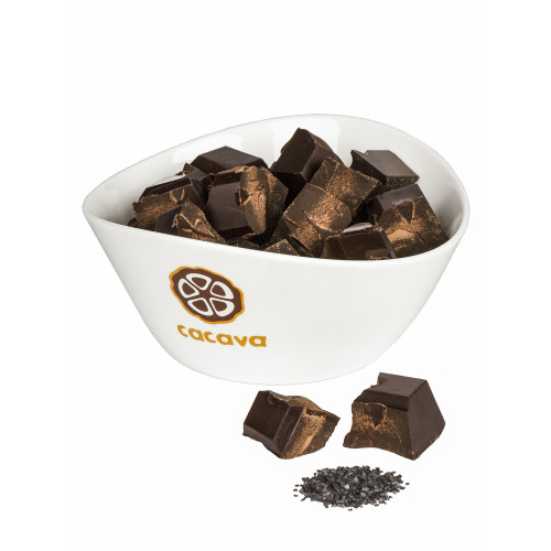 Тёмный шоколад с чёрной солью 70 % какао (Эквадор), 100гр
