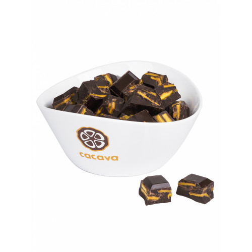 Тёмный шоколад с кусочками манго, 70 % какао (Эквадор), 300г