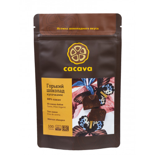 Горький шоколад 88 % какао (Гаити), 100г