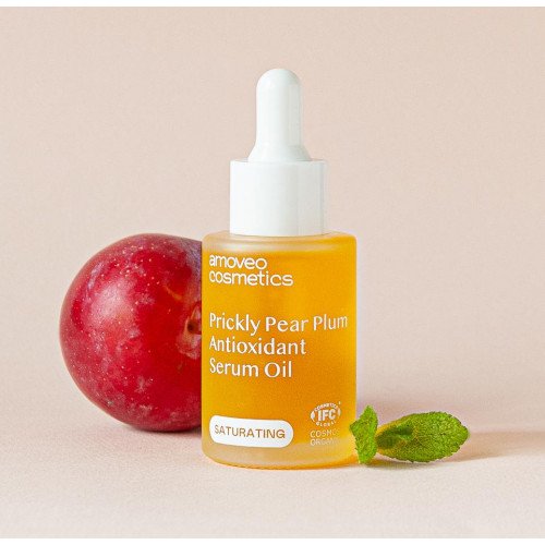 Масло-сыворотка Антиоксидантное на сливовых косточках AMOVEO PRICKLY PEAR PLUM ANTIOXIDANT SERUM OIL