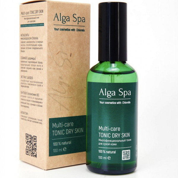 Тоник-спрей для лица ALGA SPA  Многофункциональный для сухой кожи, 100 мл