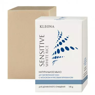 Kleona Мыло натуральное, Белый рис, 130 г