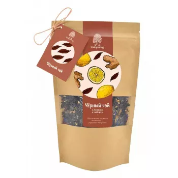 Чай черный с лимоном и имбирем CraftTea, 40г