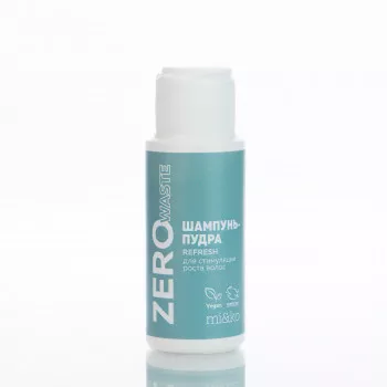 Шампунь-пудра Mi&ko Zero Waste REFRESH для активирования роста волос, 30 мл