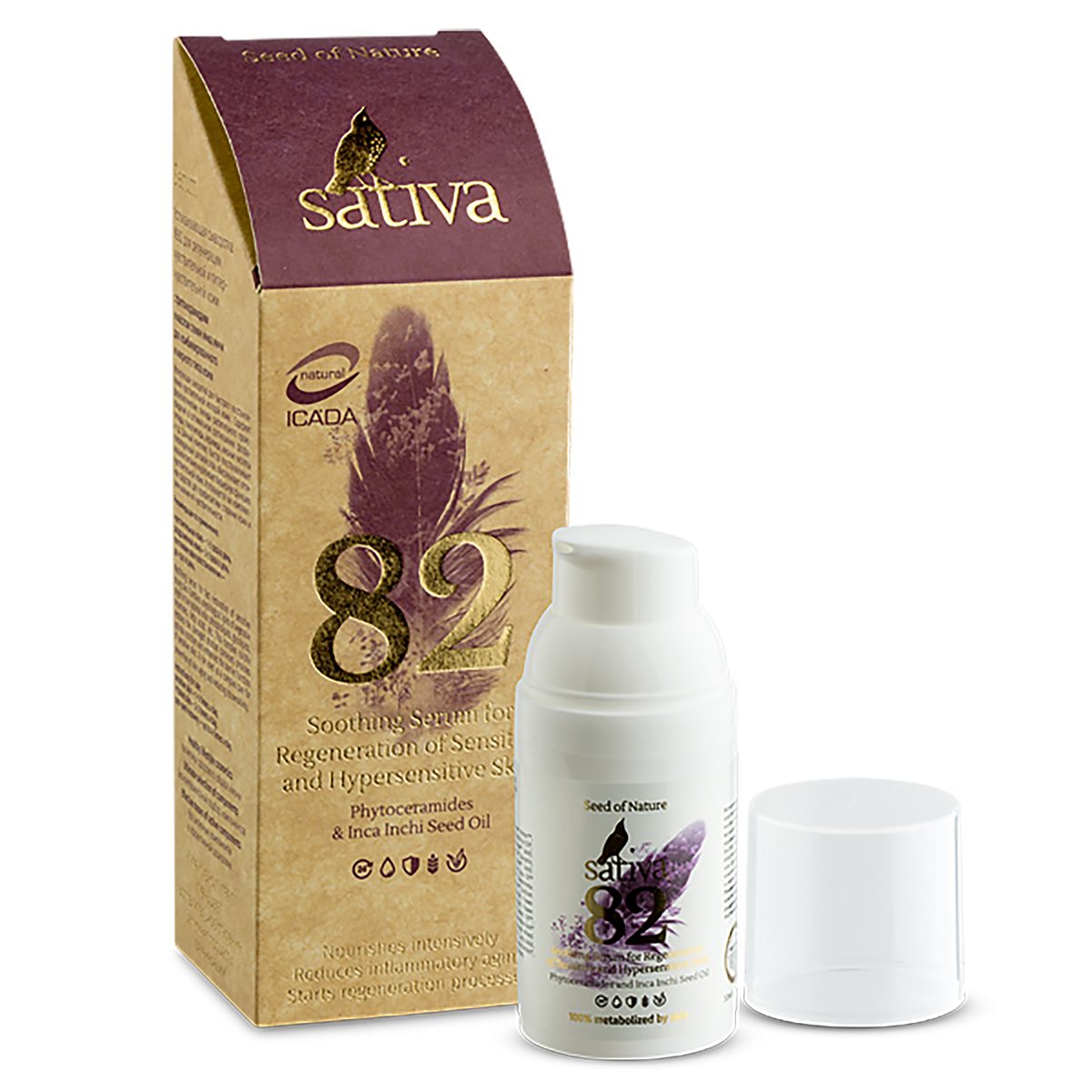 Sativa, Сыворотка омолаживающая для чувствительной кожи #82 купить 