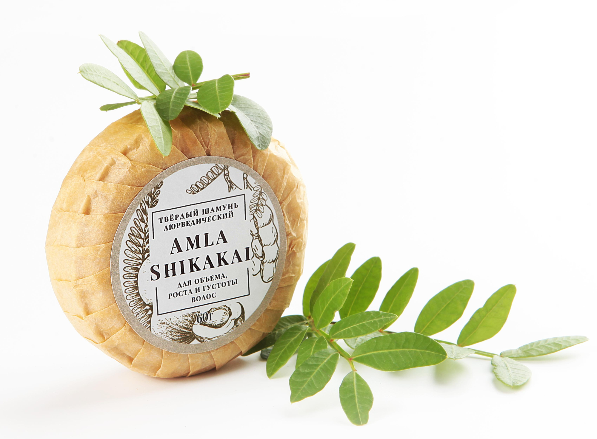 Твердый Шампунь аюрведический AMLA & SHIKAKAI купить в онлайн экомаркете