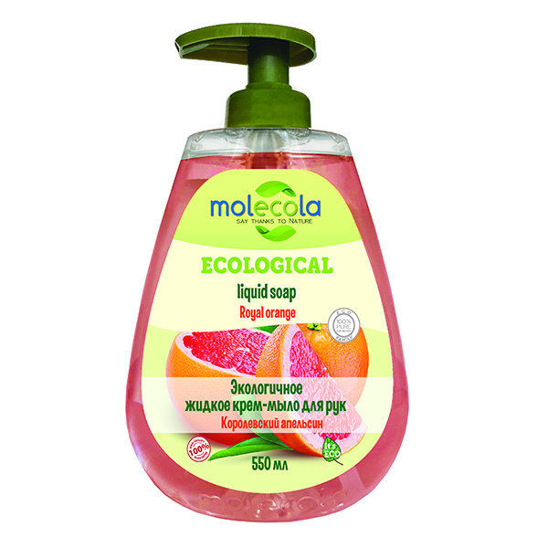 Жидкое мыло для рук Королевский апельсин Molecola, 500 мл купить в онлайн экомаркете