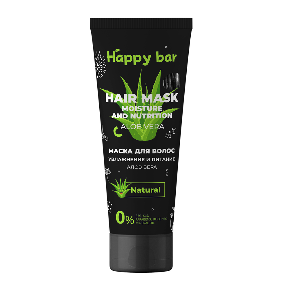 Маска для волос Happy Bar Алоэ Вера увлажняющая (250мл) купить в онлайн экомаркете