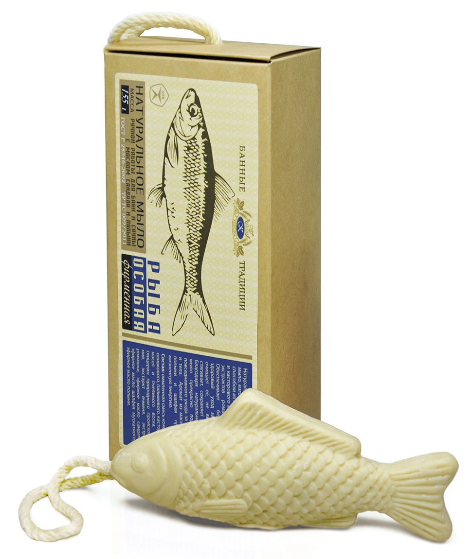 Мыло подарочное "Рыба" в коробке, 155 г купить в онлайн экомаркете