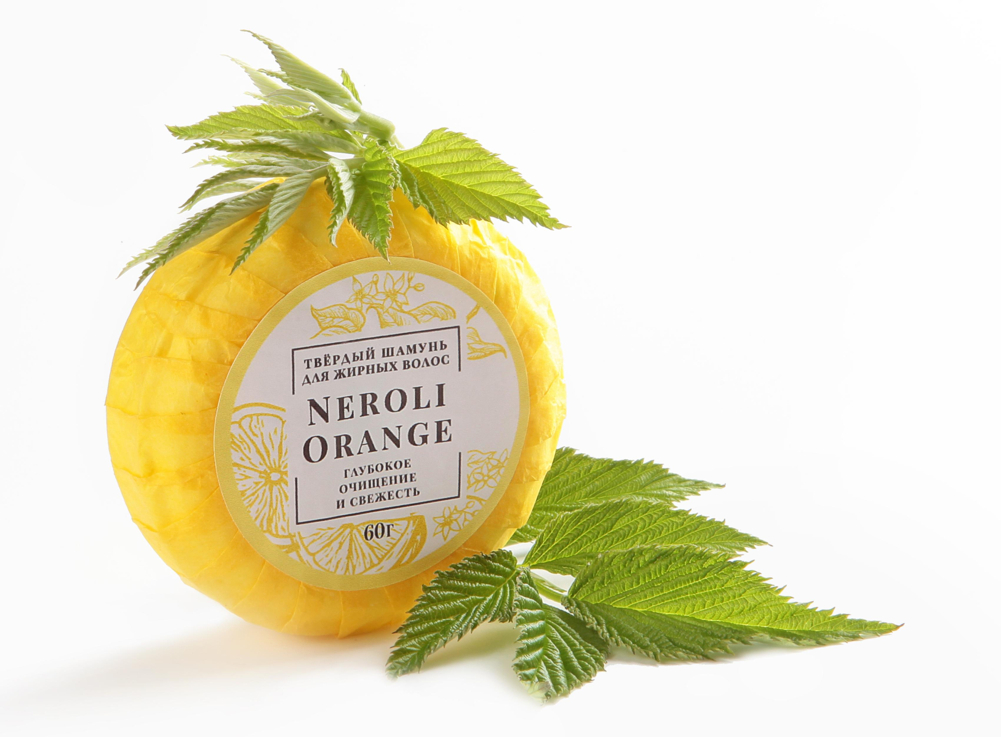 Твердый Шампунь для жирных волос  Neroli&Orange купить в онлайн экомаркете