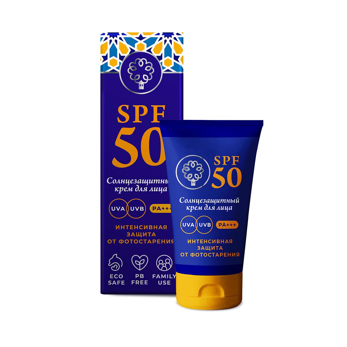 Солнцезащитный крем для лица SPF 50 ДП, 50 г купить 