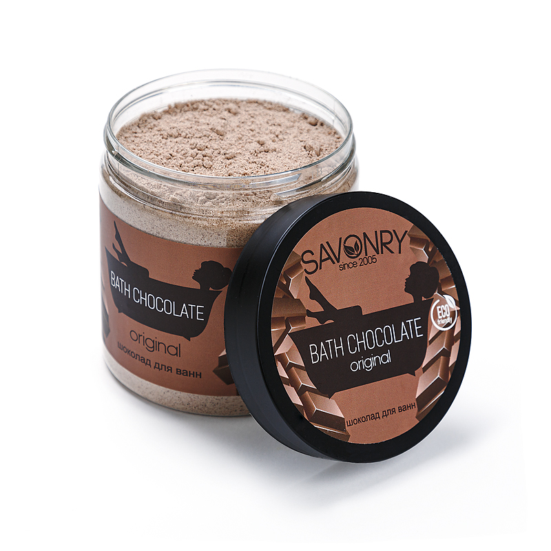 Шоколад сухой для ванны Savonry Оригинальный (500мл), банка купить в онлайн экомаркете