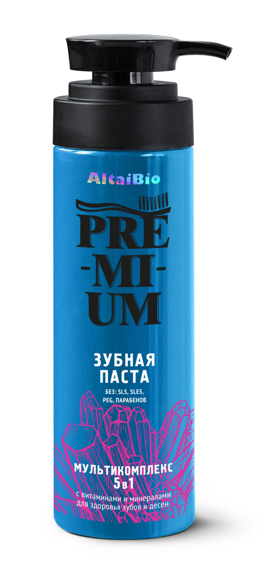 Зубная паста мультикомплекс 5 в 1 с витаминами и минералами AltaiBio Premium , 250 г купить